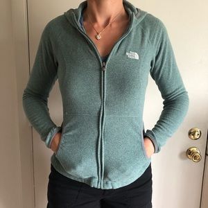 ❄️ NORTH FACE Super Soft Zip Hoodie! Thumbholes!